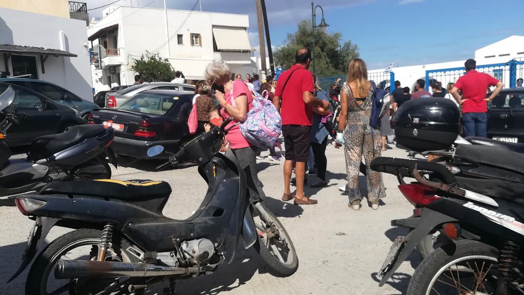 Μαθητές και ρόδες, μαζί… Ο συνωστισμός…