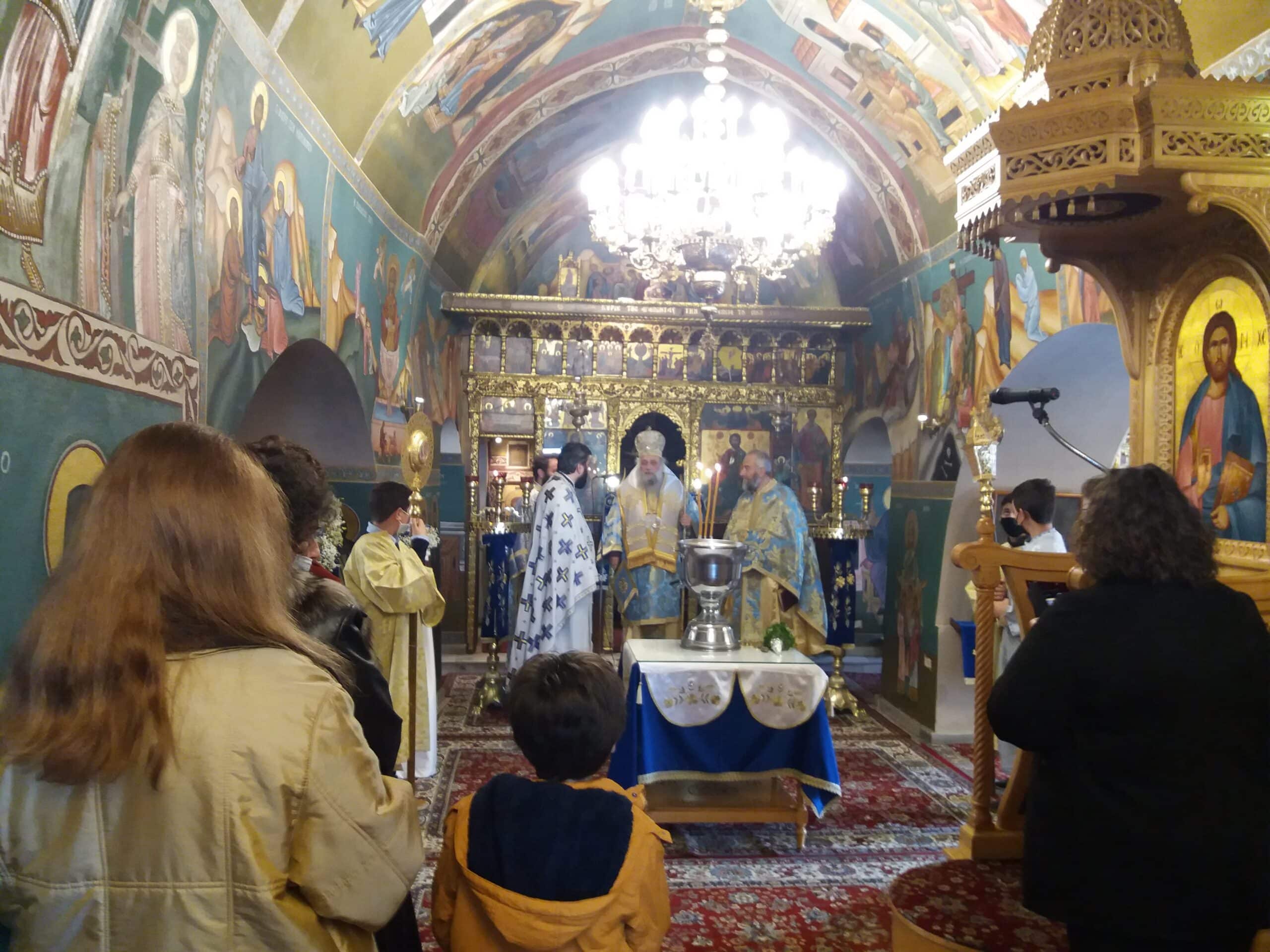 Ο Μητροπολίτης στην Παντάνασσα για την εορτή των Θεοφανίων. (φωτογραφίες-βιντεο)