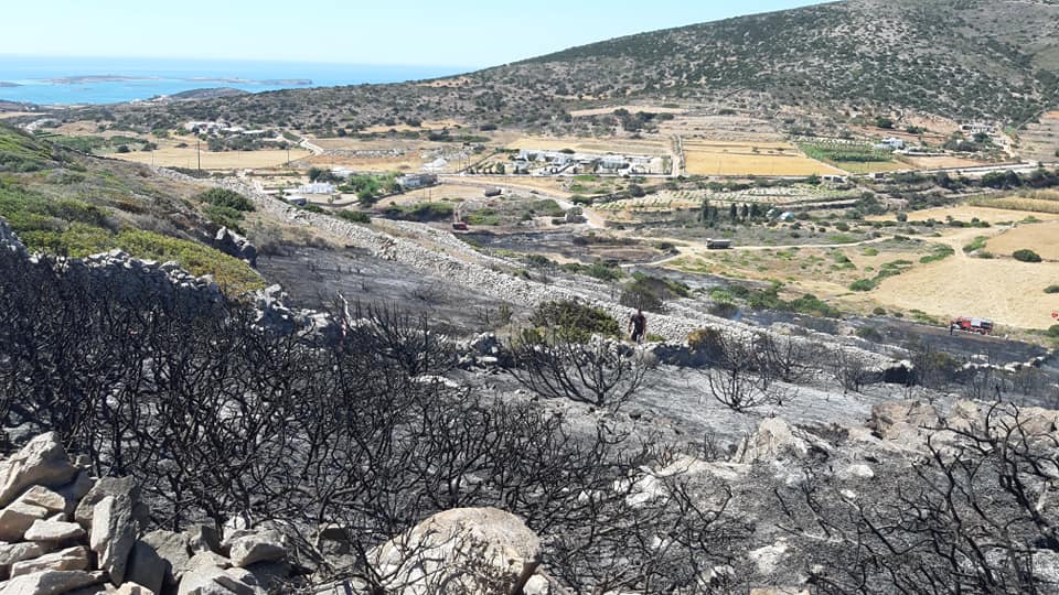 Έσβησε η πυρκαγιά που εκδηλώθηκε, σήμερα, στην περιοχή Καμπί της Πάρου... - Τί λέει ο έπαρχος Πάρου-Αντιπάρου, Κώστας Μπιζάς