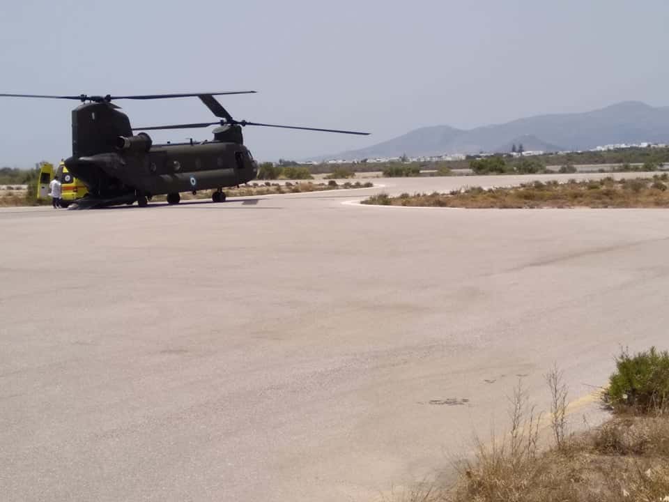 Υγειονομική αεροδιακομιδή ασθενούς από Νάξο για Αθήνα...