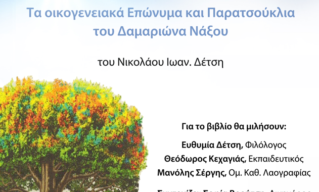 Νάξος, σήμερα: "Τα οικογενειακά επώνυμα και παρατσούκλια του Δαμαριώνα Νάξου"